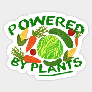 Powered By Plants Vegan Power Sticker